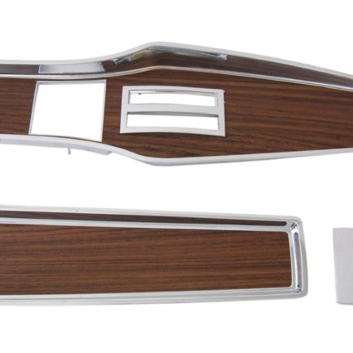 331A-70SET Mopar 1969-71 A-body Diecast Woodgrain Automatic Console Plate KitA