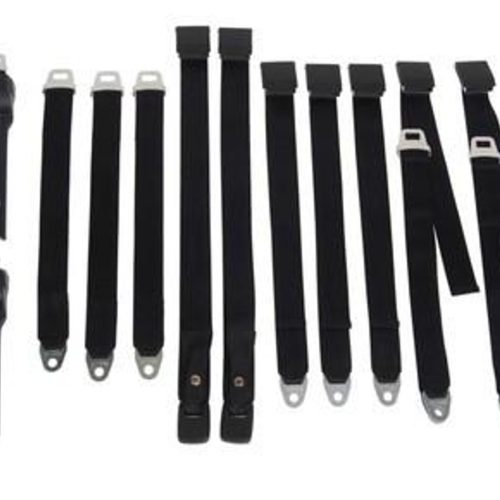 3850-69BUK Mopar 1968-69 A-body Bucket Seat Belt Set