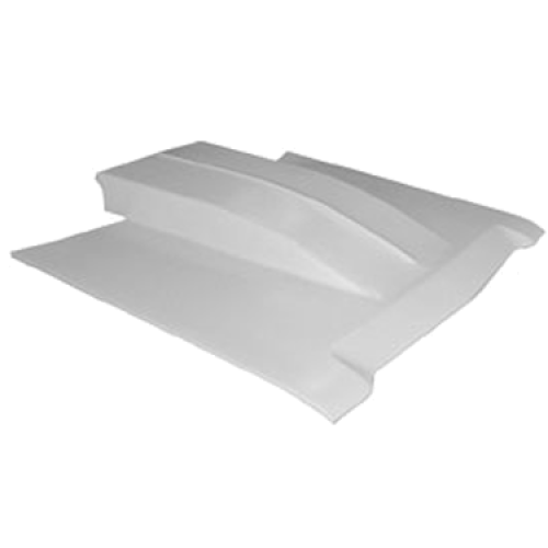 1967-1969 Dodge Dart 5.5″ Torquer Cowl Fiberglass Hood. Also fits 1968 (Full Pin-On Race Weight)